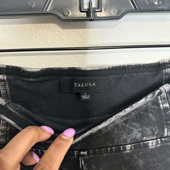 Talula Aritzia Corset Detail Acid Wash Leggings - Picture 5 of 5